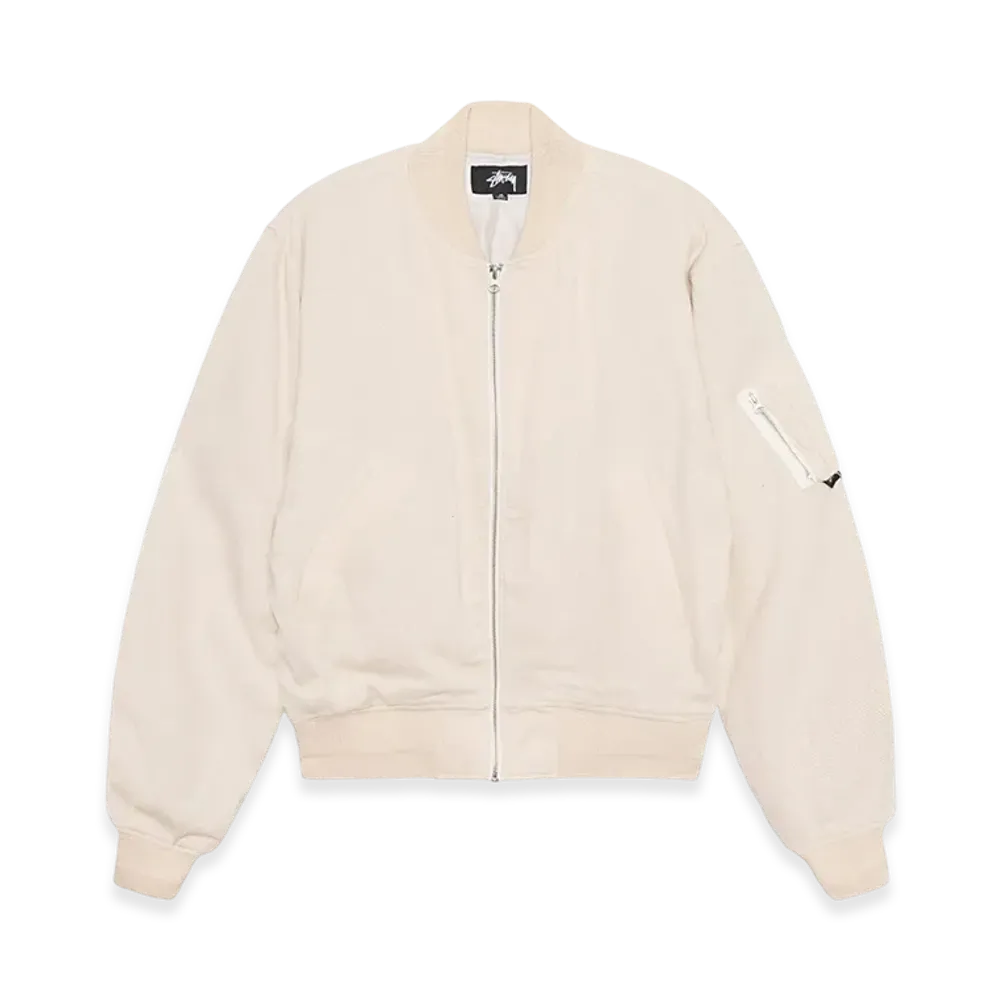 Stussy Linen Beach Bomber "NATURAL"