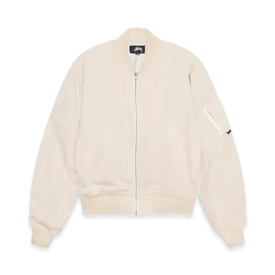 Stussy Linen Beach Bomber "NATURAL"