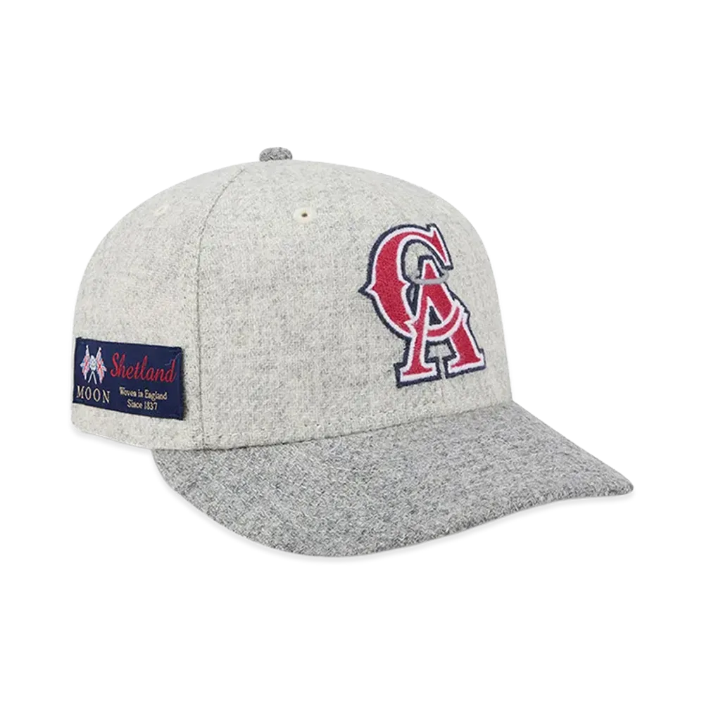 NEW ERA PC 59FIFTY Moon California Angels Cooperstown "Gray"