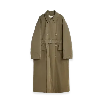 OUR LEGACY Duvet Trench "Solaro Sage Tide Cotton Nylon"