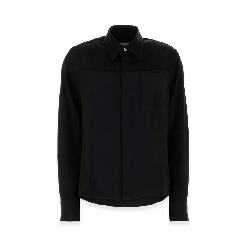 AMI PARIS Women's Acetate Blend Shirt "Black"