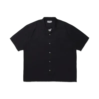 APHRODITEGANG CLASSIC LOGO S/S OPEN COLLAR SHIRT "Black"