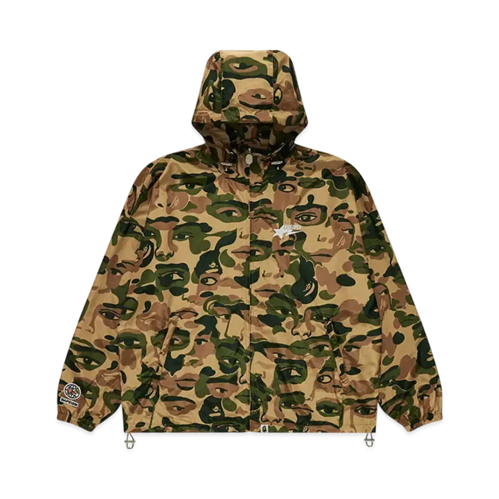 A BATHING APE Bape x Kidsuper Camo Lightweight Jacket "Green"