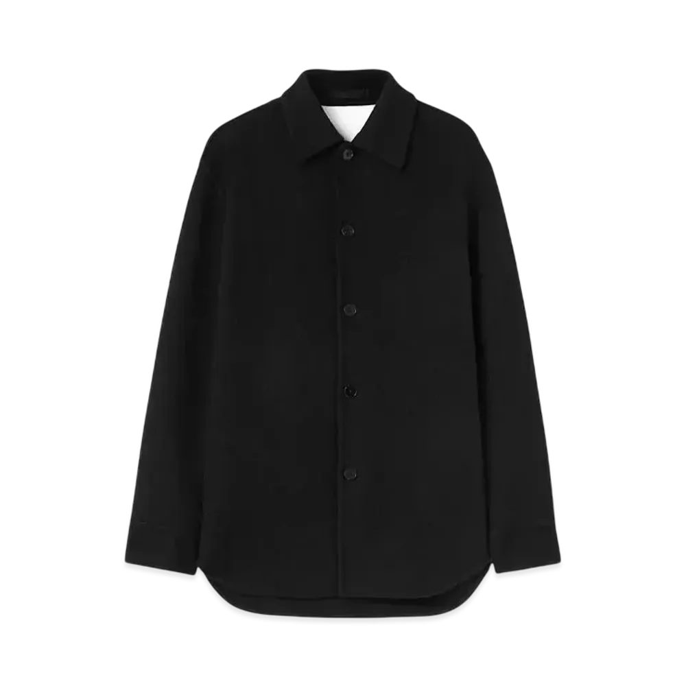 Jil Sander Men's Wool Overshirt "Black"