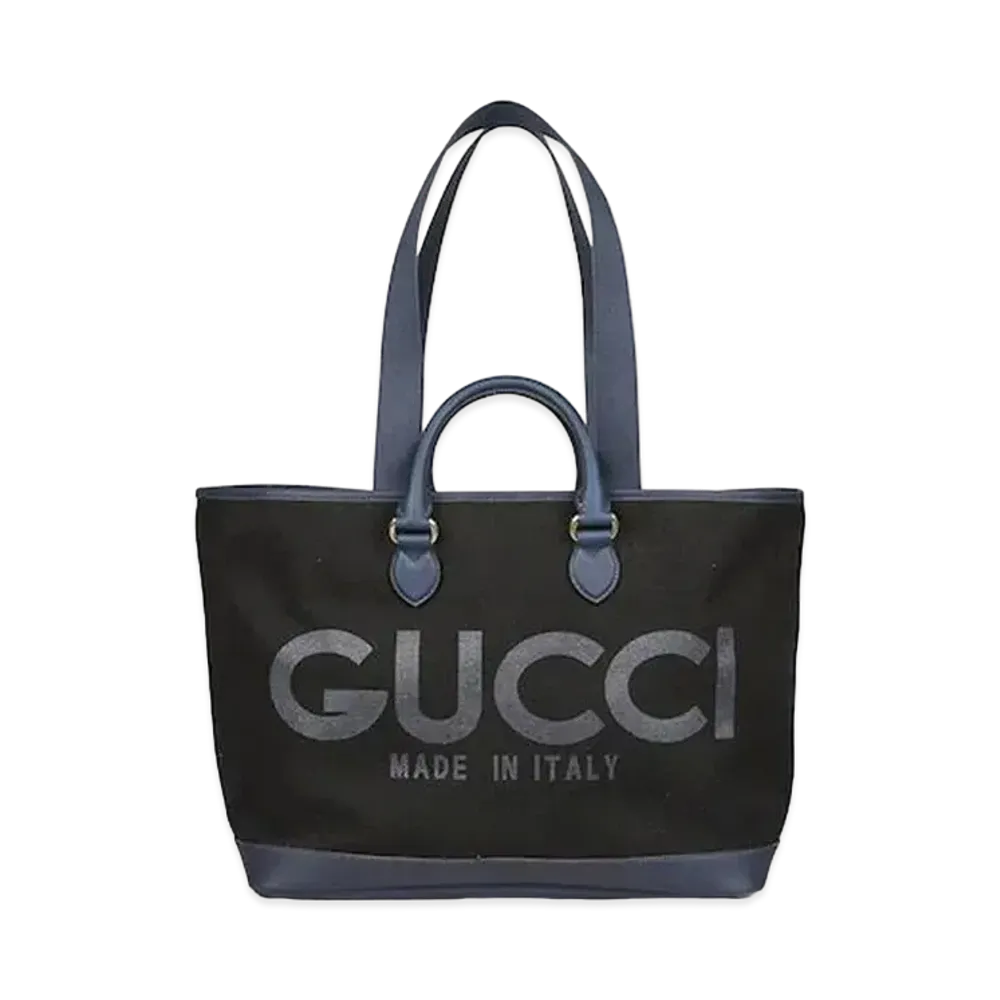 GUCCI Large Tote Bag With Gucci Print Online Exclusive "Black"