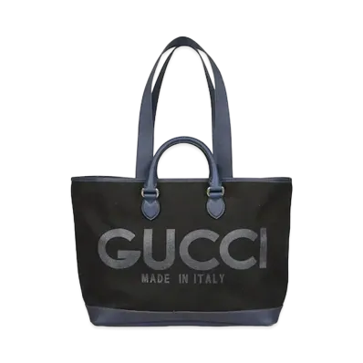 GUCCI Large Tote Bag With Gucci Print Online Exclusive "Black"