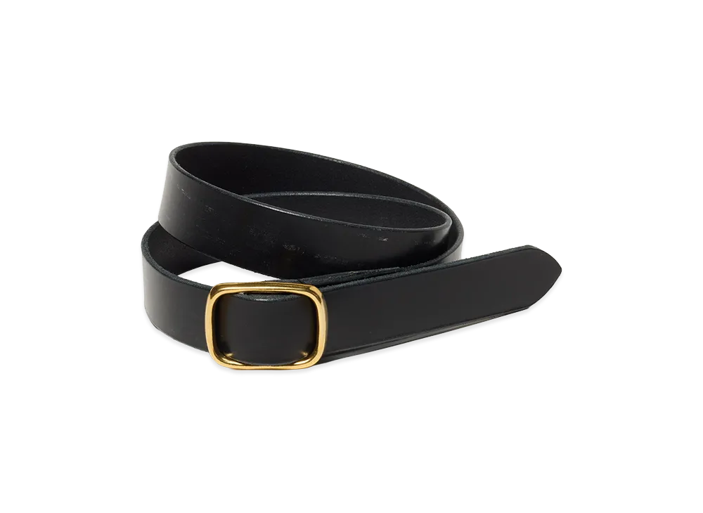AURALEE Reversible Buckle Belt "Black"