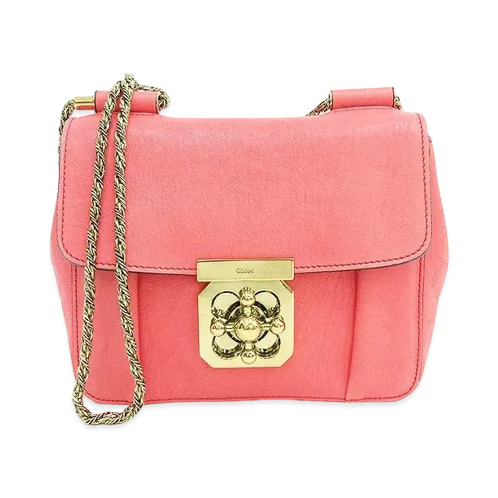 Chloe ELSIE Leather Shoulder Bag "Pink"