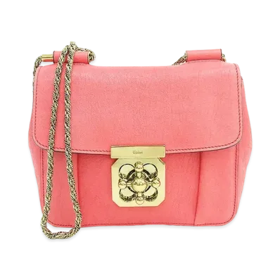 Chloe ELSIE Leather Shoulder Bag "Pink"