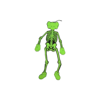 KAWS Skelton "Green"