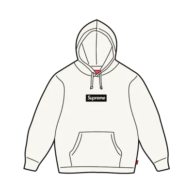 Supreme Paris Anniversary Box Logo Hooded Sweatshirt "White"