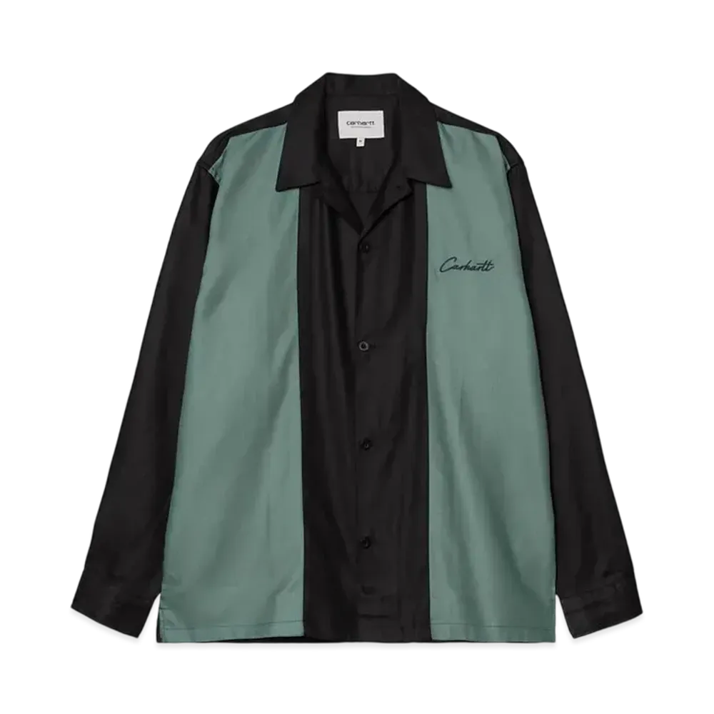 Carhartt WIP L/S Delaney Shirt "Black/Silver Pine"