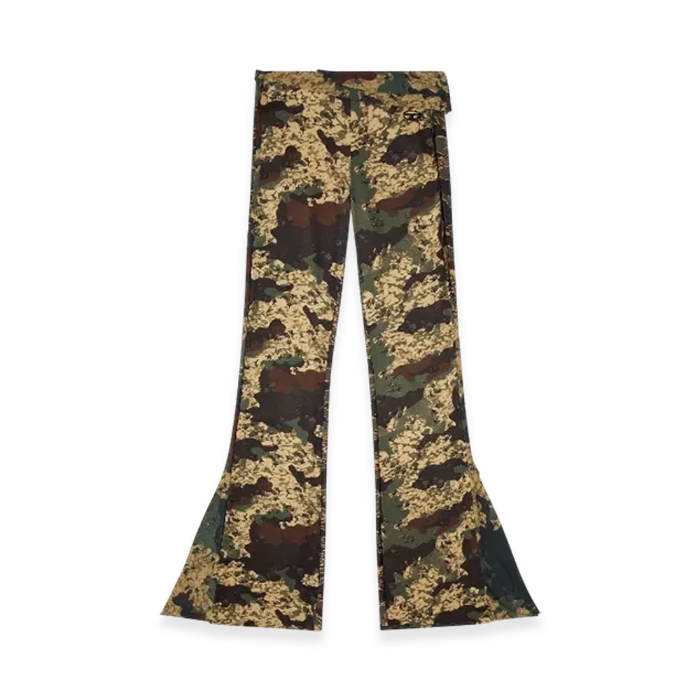 Diesel P-Affal Jazz Pants With Mixed Camo Prints "Military Green"