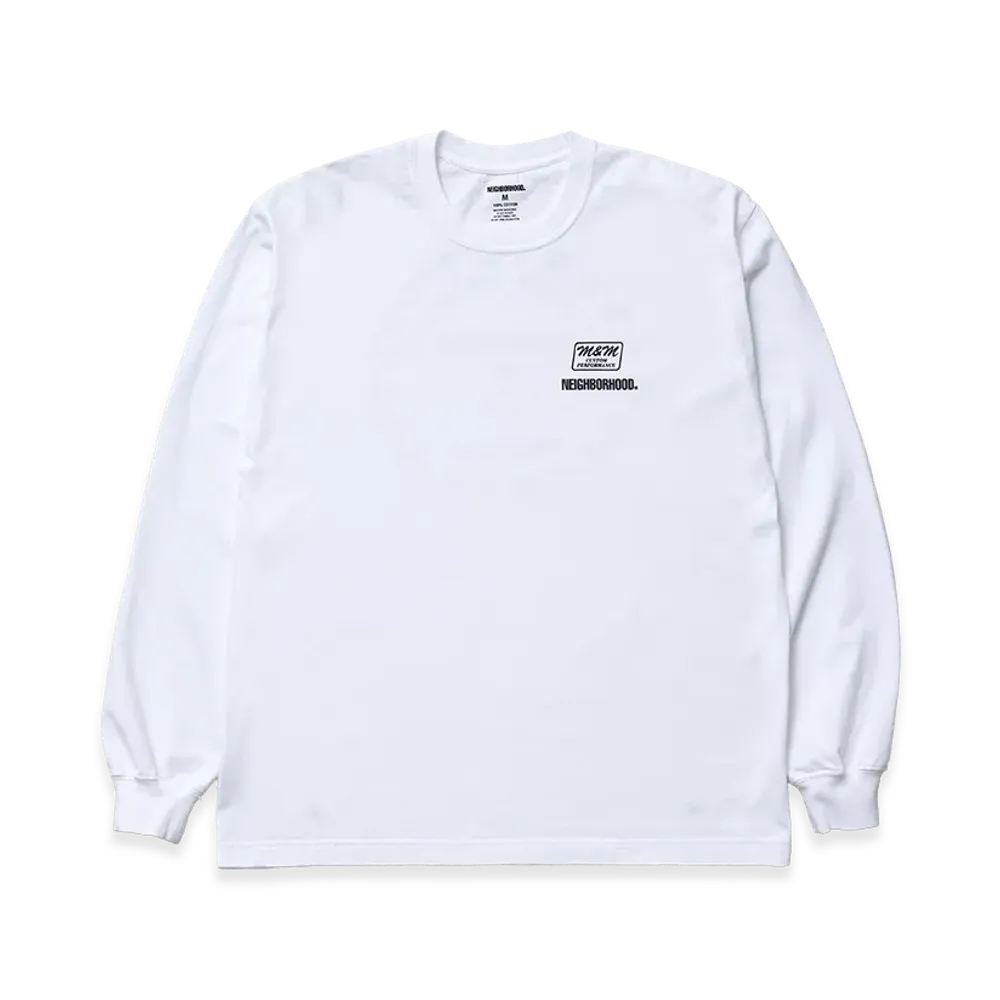 NEIGHBORHOOD x M&M . Tee LS "White"