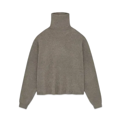 FEAR OF GOD Essentials Women's Waffle Turtleneck "Heather Gray"