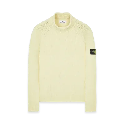 Stone Island 513A5 Mock Neck Knit - 22FW "Cream"