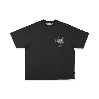 WIND AND SEA Black Bandana Back Panel Pocket Tee "Black"