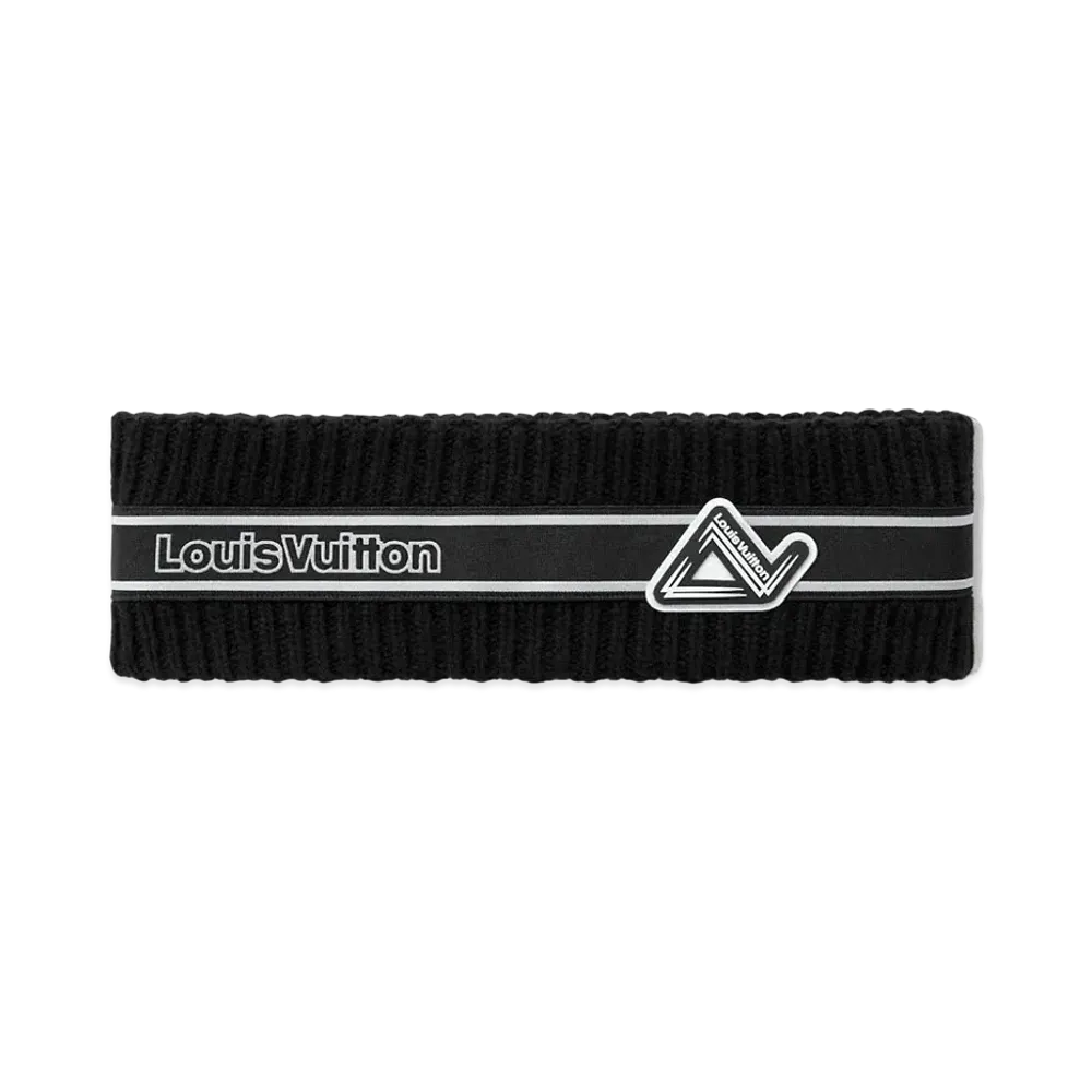 Louis Vuitton LV Carving Headband "Noir"
