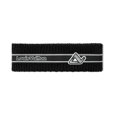 Louis Vuitton LV Carving Headband "Noir"
