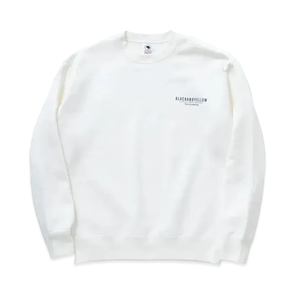 RATS Script Big Logo Crew Neck Sweat "White"