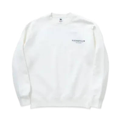 RATS Script Big Logo Crew Neck Sweat "White"