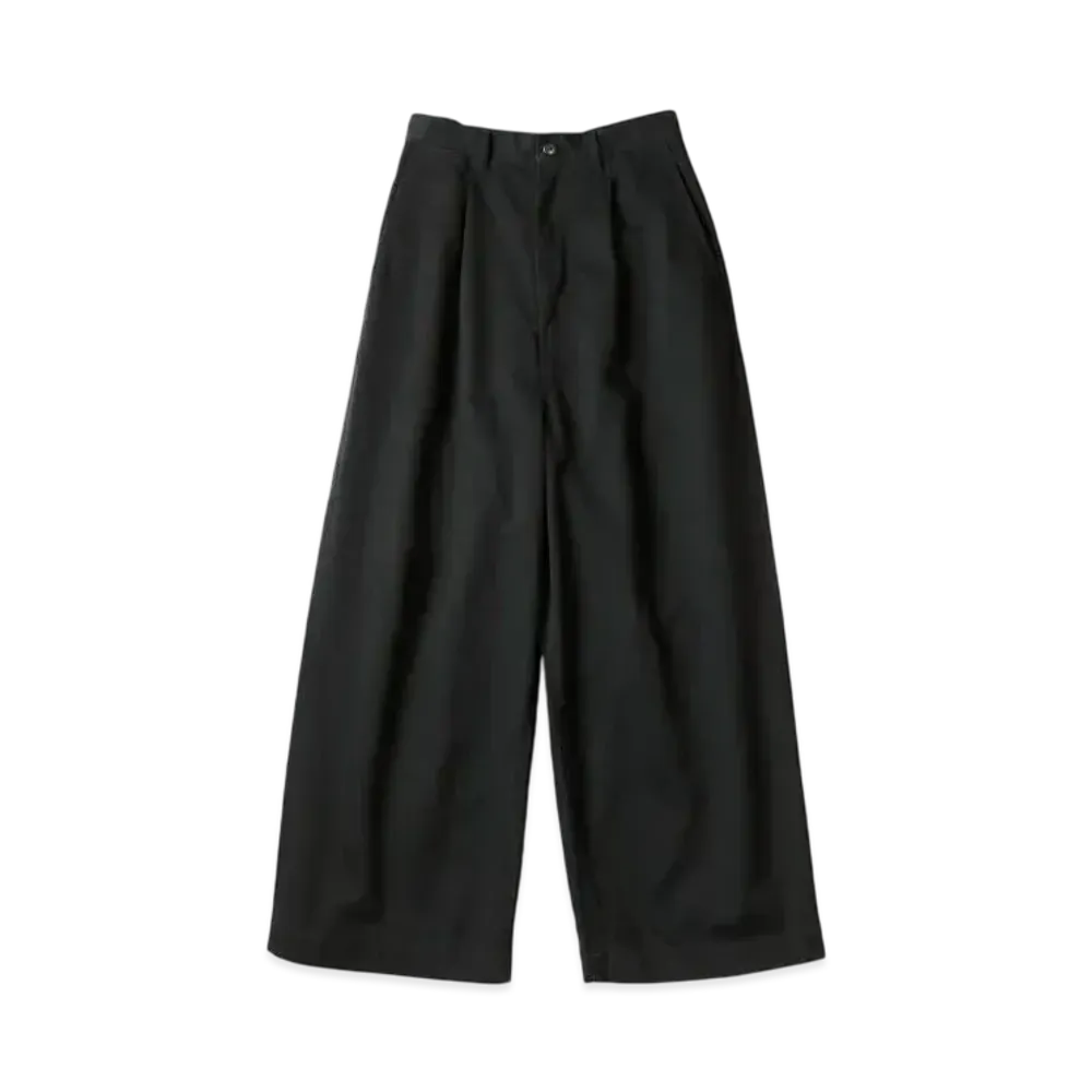 KAPITAL Chino High Waisted Neem Baggy Pants "Black"
