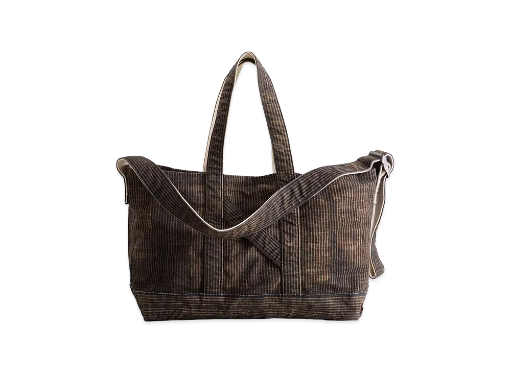 NICENESS V.Lesh Printed Stripe Shoulder Tote Bag "Narrow Stripe"
