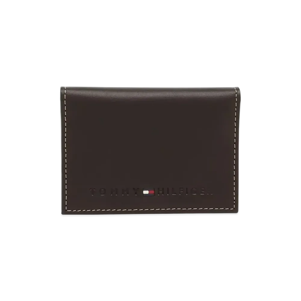 TOMMY HILFIGER Wellesley Card Case "Brown"