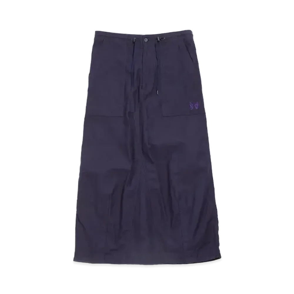 Needles STRING FATIGUE SKIRT - BACK SATEEN (FOR WOMEN) "Navy"