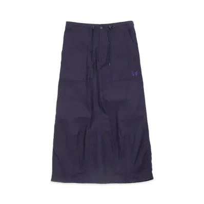 Needles STRING FATIGUE SKIRT - BACK SATEEN (FOR WOMEN) "Navy"