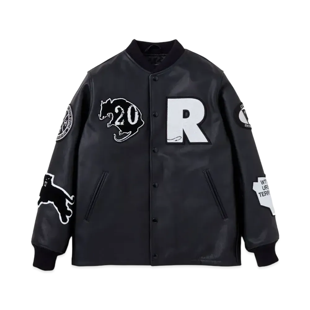 NEIGHBORHOOD x WTAPS x RATS 20th All Leather Jacket "Black"