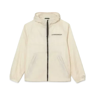 LACOSTE Grid Nylon Zip Up Jacket "White"