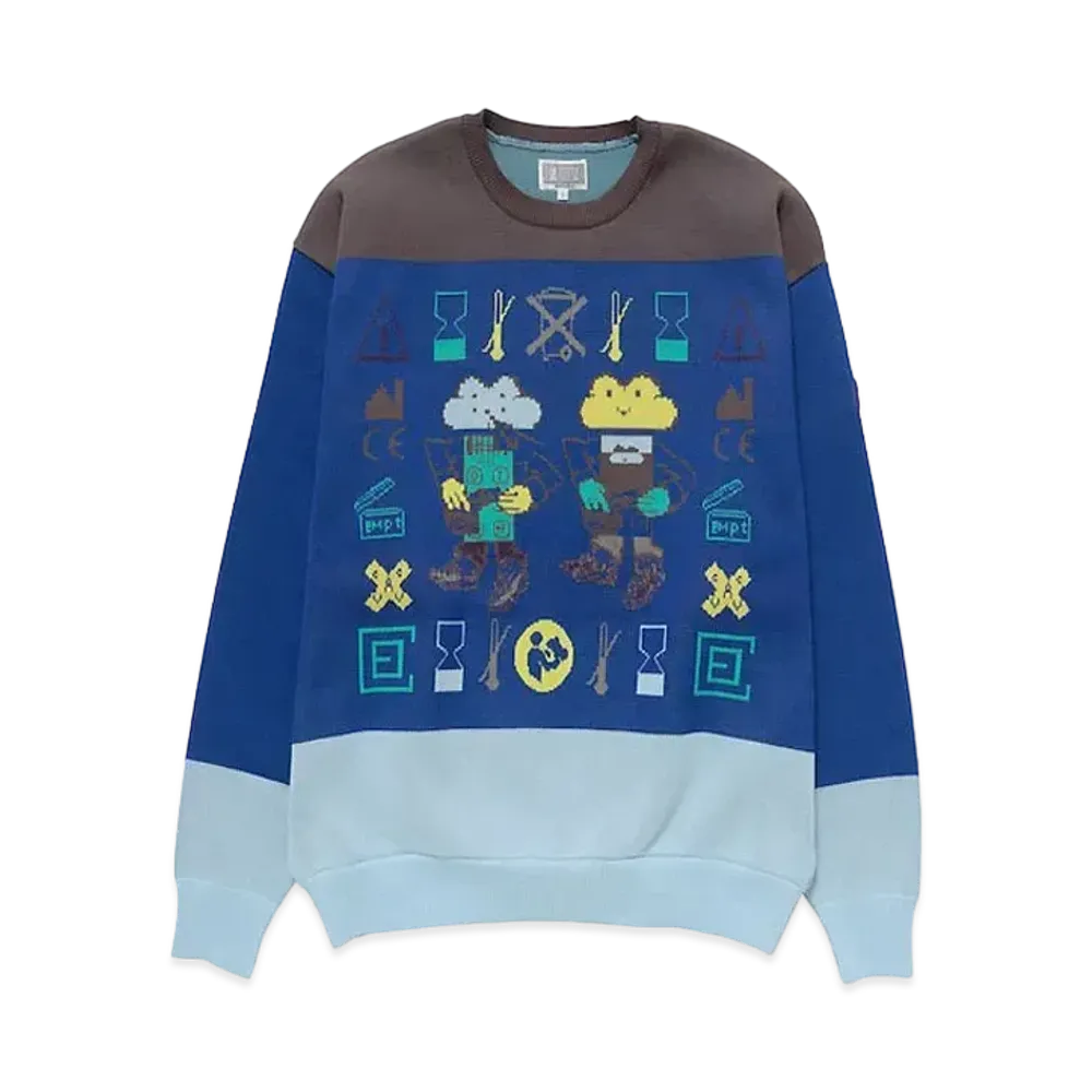 Cav Empt (C.E) N M BOY KNIT "Navy"