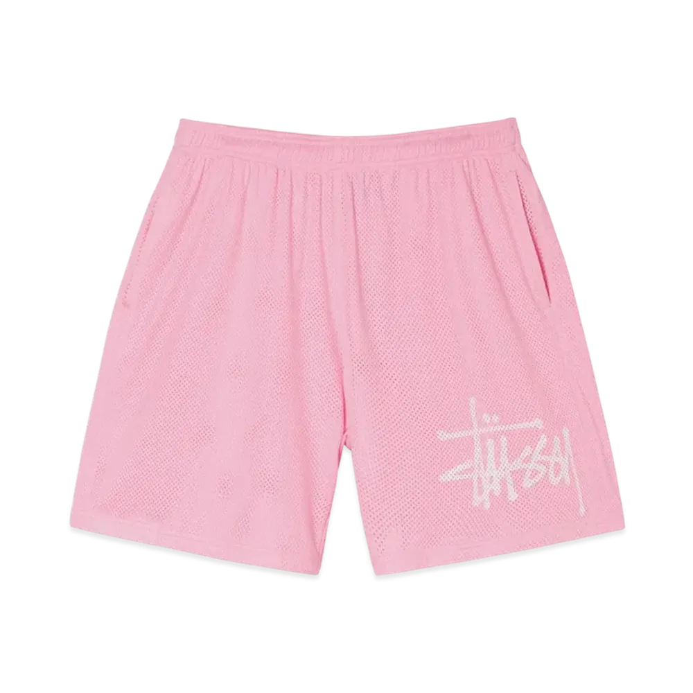 Stussy Big Basic Mesh Shorts "Pink"