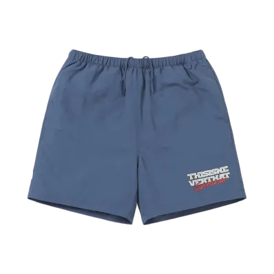 thisisneverthat Big Logo Nylon Shorts "Blue"