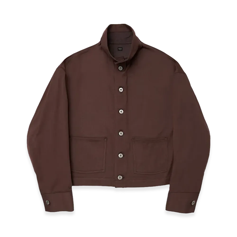 T.T Taiga Takahashi Women's Funnel Neck Coverall Jacket "Brown"