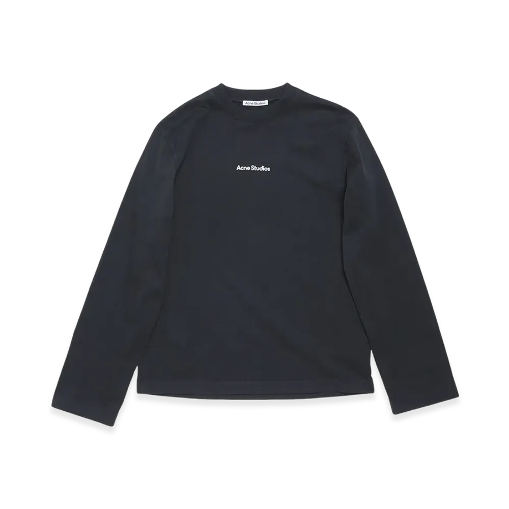 Acne Studios Logo Long Sleeve T-Shirt "Black"