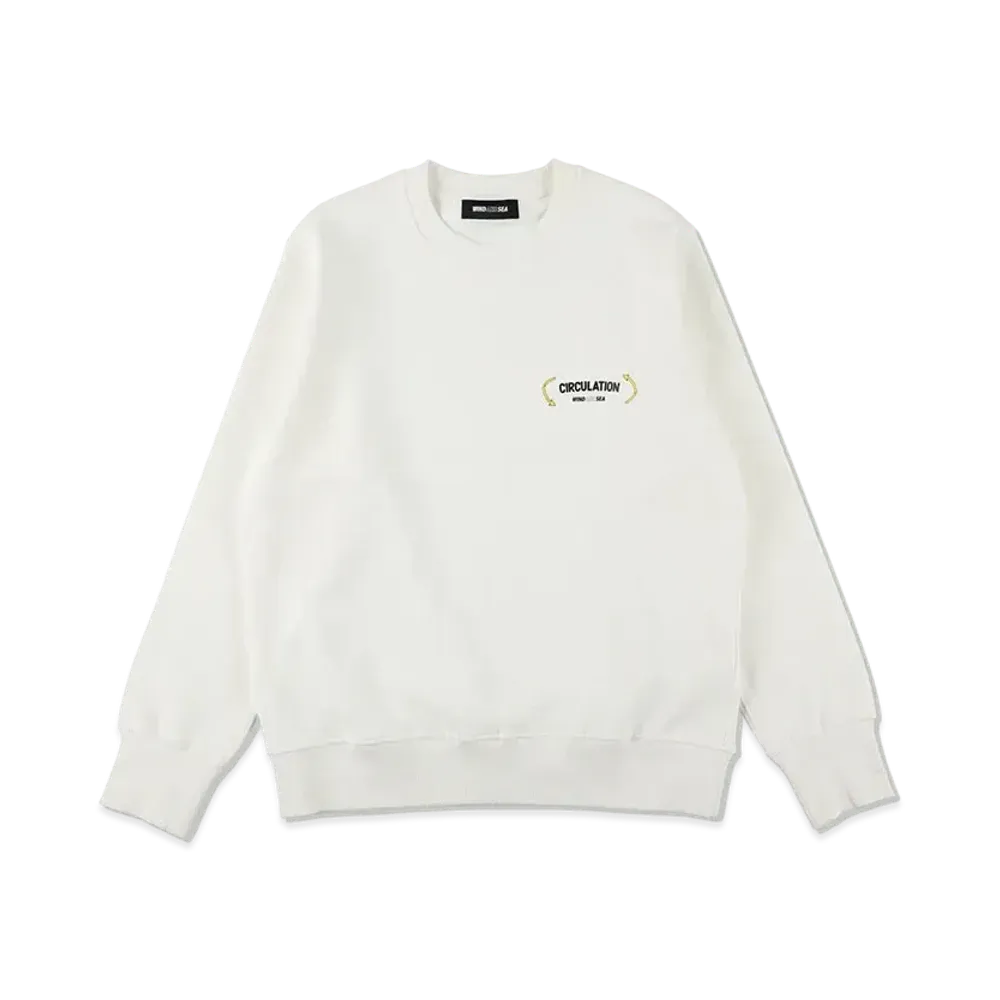WIND AND SEA Circulation Organic Cotton Crew Neck "Off White"