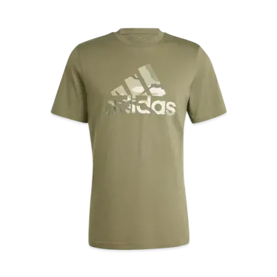 adidas Camo Badge of Sports Graphic Short Sleeve T-Shirt "Olive Strata"