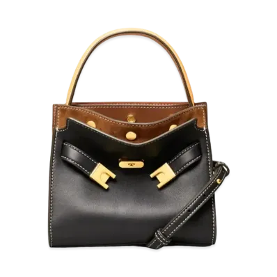 Tory Burch Lee Radziwill Petite Double Bag "Black"