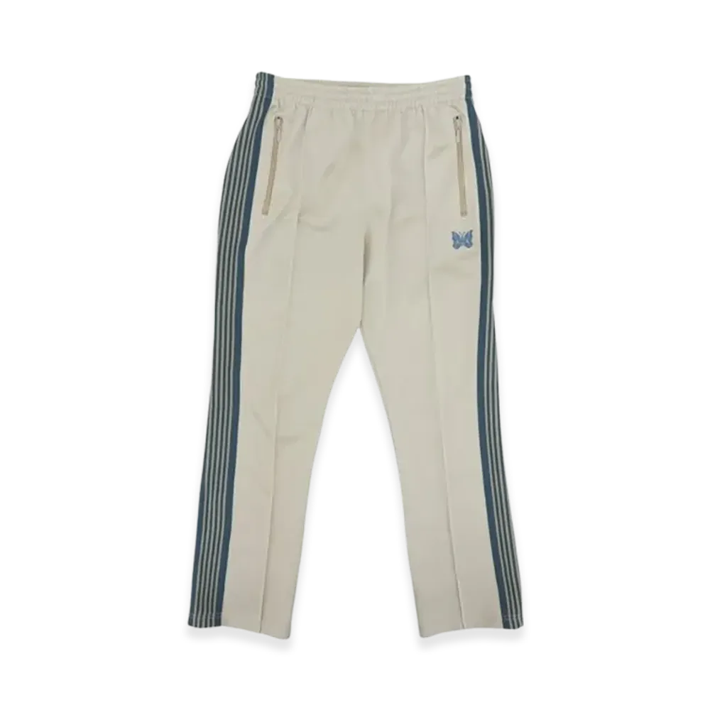NEEDLES Narrow Track Pant - Poly Smooth "Beige"