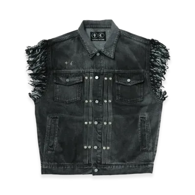 THUG CLUB TC Angels Denim Vest "Black"