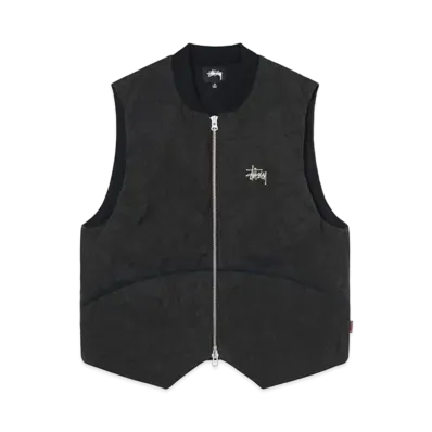 Stussy Washed Canvas Primaloft Vest "Black"