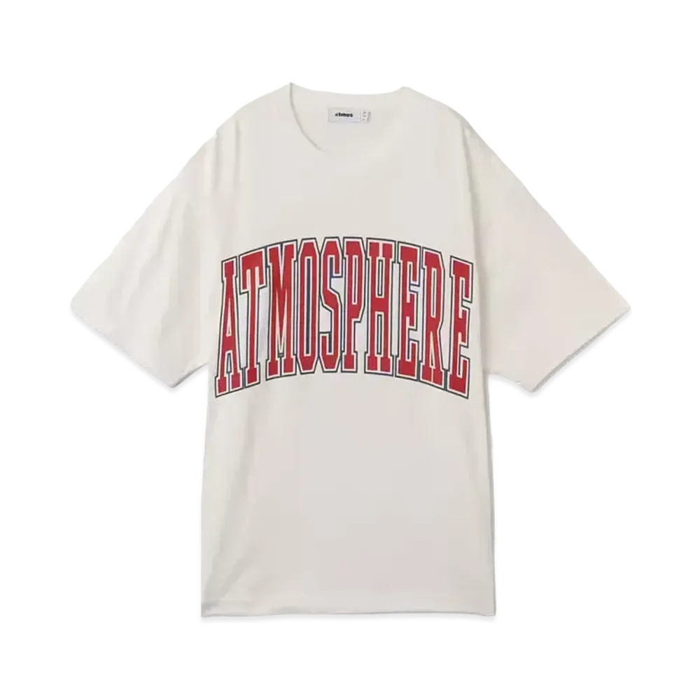 atmos College Logo Crack Print T-shirt "White"