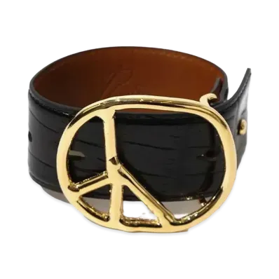 Needles Peace Buckle Bracelet Python "Gold"