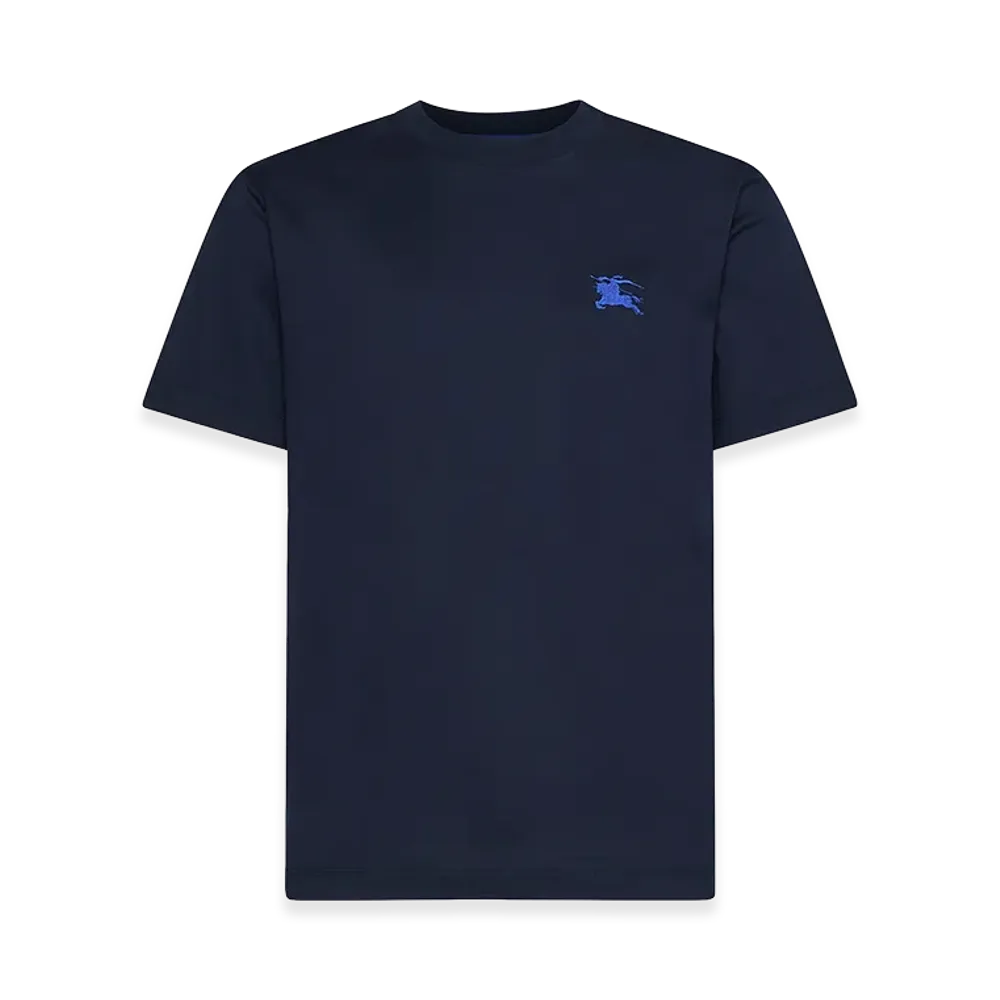 Burberry Navy Cotton T-Shirt "Blue"