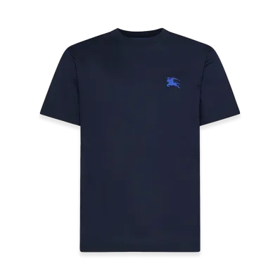 Burberry Navy Cotton T-Shirt "Blue"
