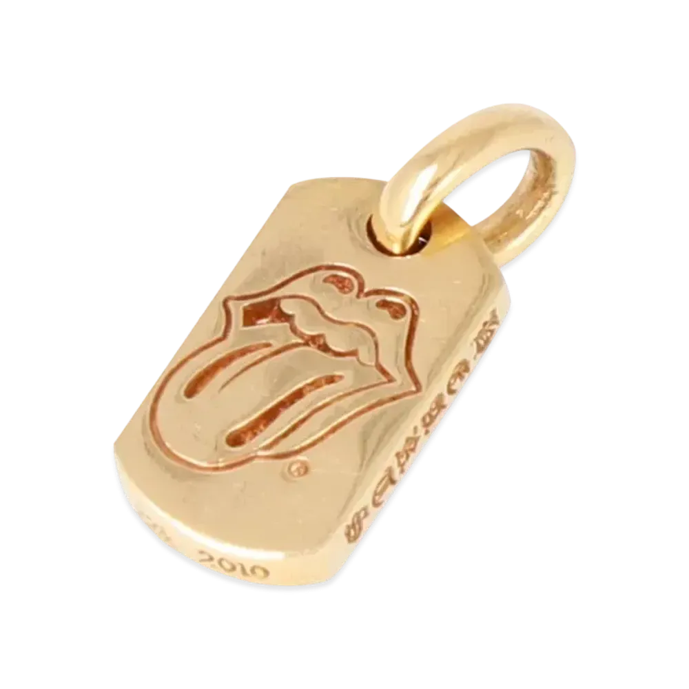 Chrome Hearts 22K Thai Lips & Tandog Tags (Pendant Tops Only) "Gold"