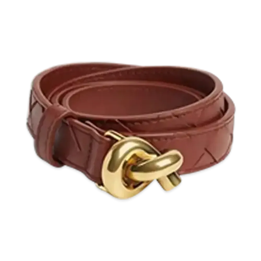 Bottega Veneta Knot Belt "Sapele"
