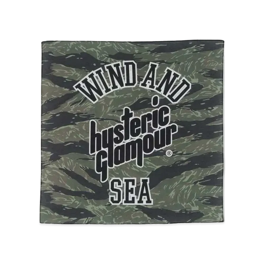 WIND AND SEA x HYSTERIC GLAMOUR Bandana "Camo"